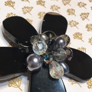 Jewelry - Flower black brooch NEW handmade Jewelry - Flower black brooch NEW handmade
